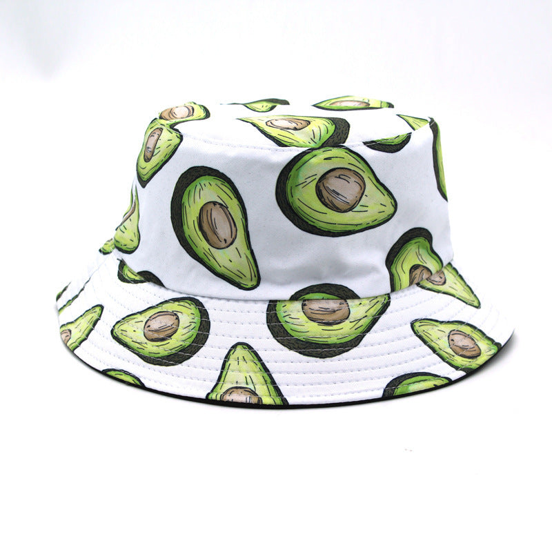 Wholesale Printed Fruit Pattern Cotton Fisherman Hat
