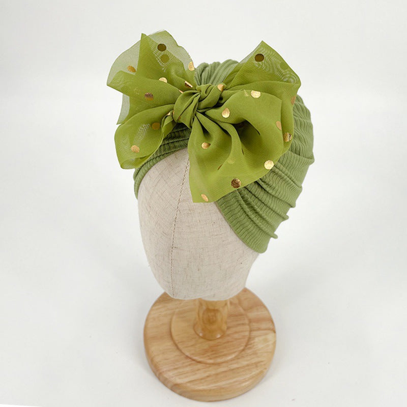 Wholesale Kids Cute Bowknot Polyester Hat Baby Supplies