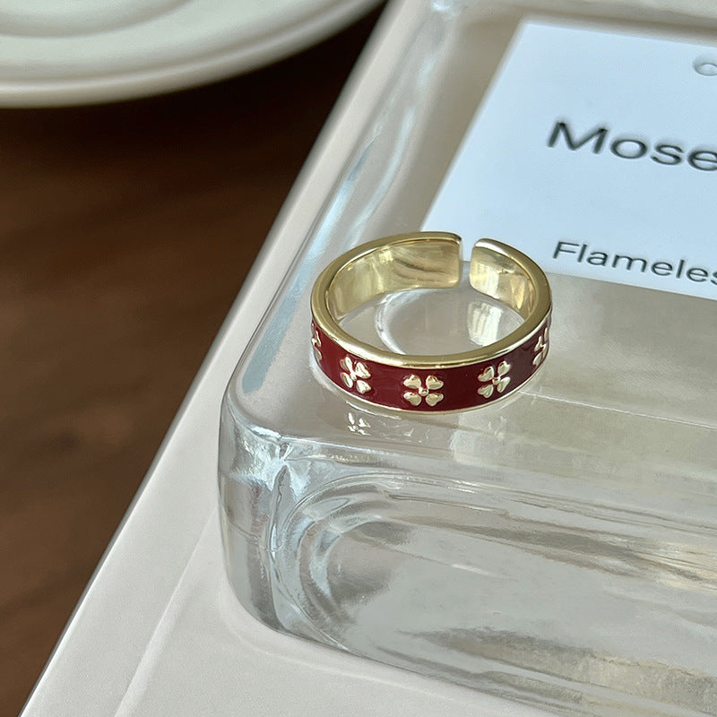 Wholesale Copper Enamel Zircon Ring