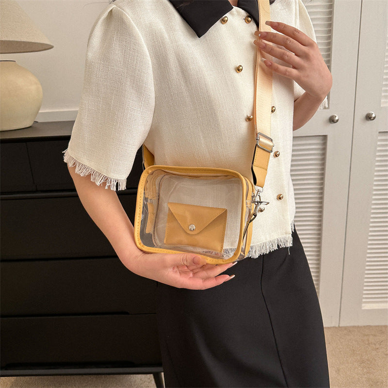 Bolsas de gelatina transparentes de hombro individual de PVC al por mayor