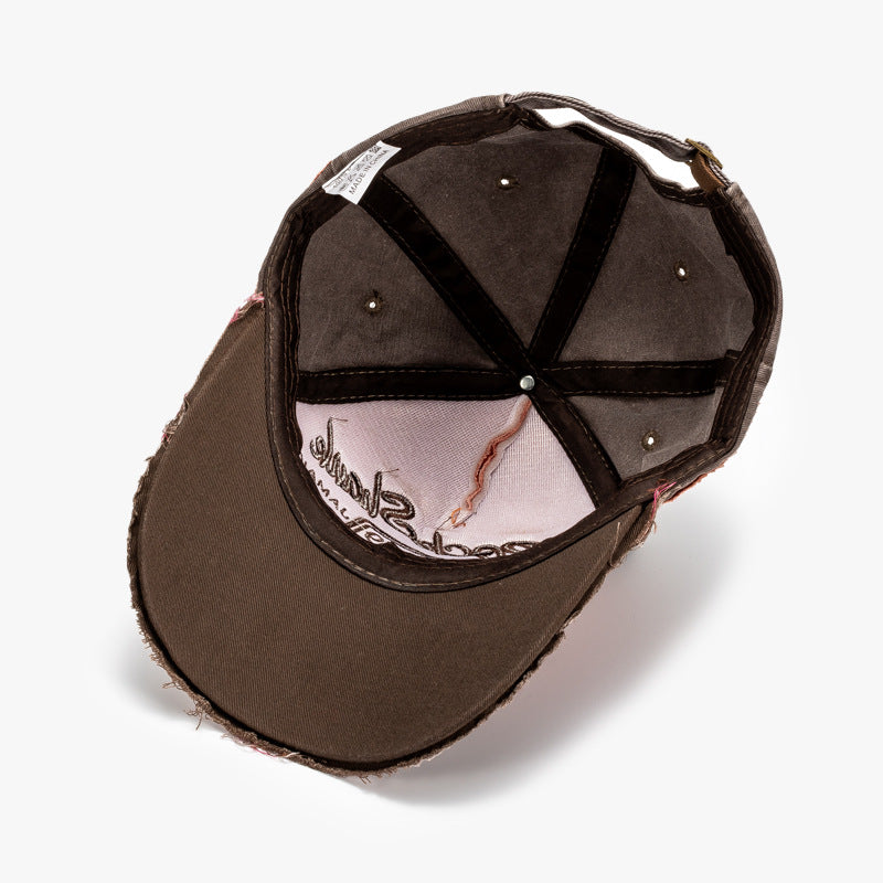 Wholesale Three-dimensional Embroidery Cotton Peaked Cap