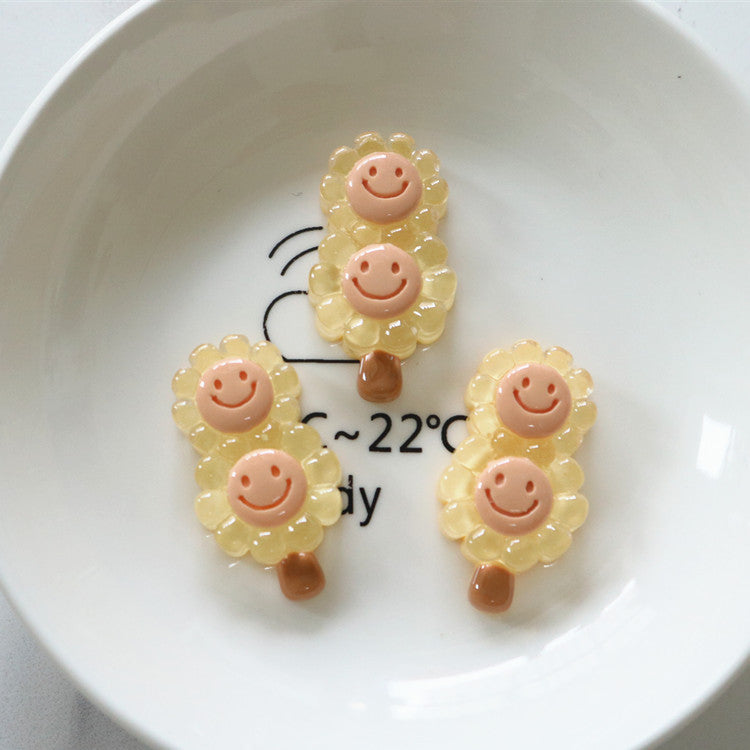 Venta al por mayor Helado Paleta DIY Resina Pinzas para el cabello Accesorios