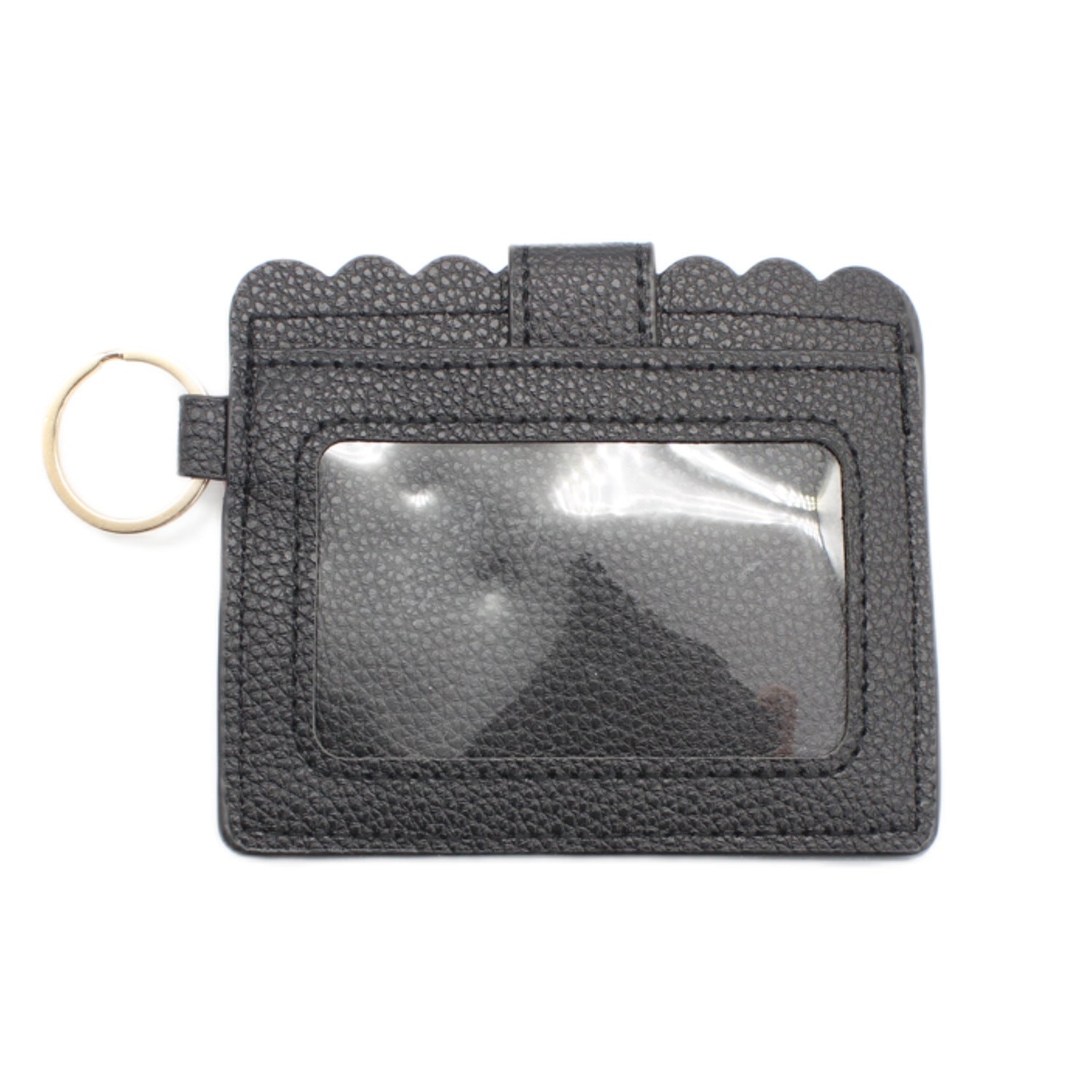 Llavero al por mayor del titular de la tarjeta del color sólido de la impresión del leopardo de la PU