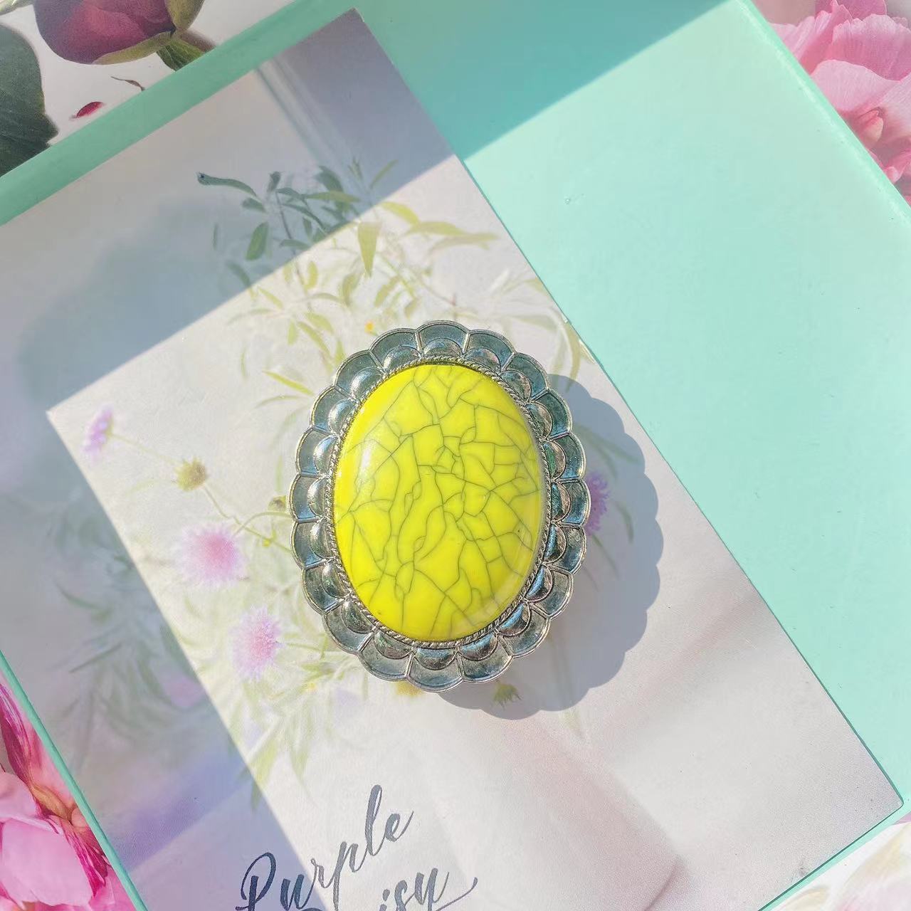 Wholesale Rough Turquoise Mobile Phone Holder