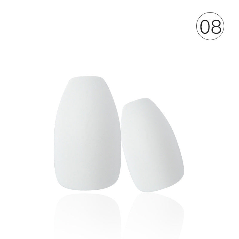 Wholesale Matte Full Sticker Solid Color Plastic Nail Stickers