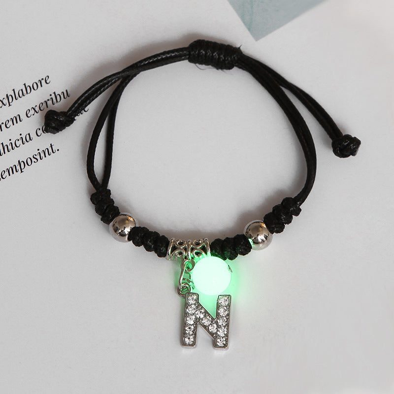 Pulsera Luminosa De Alfabeto Inglés De Aleación al por mayor