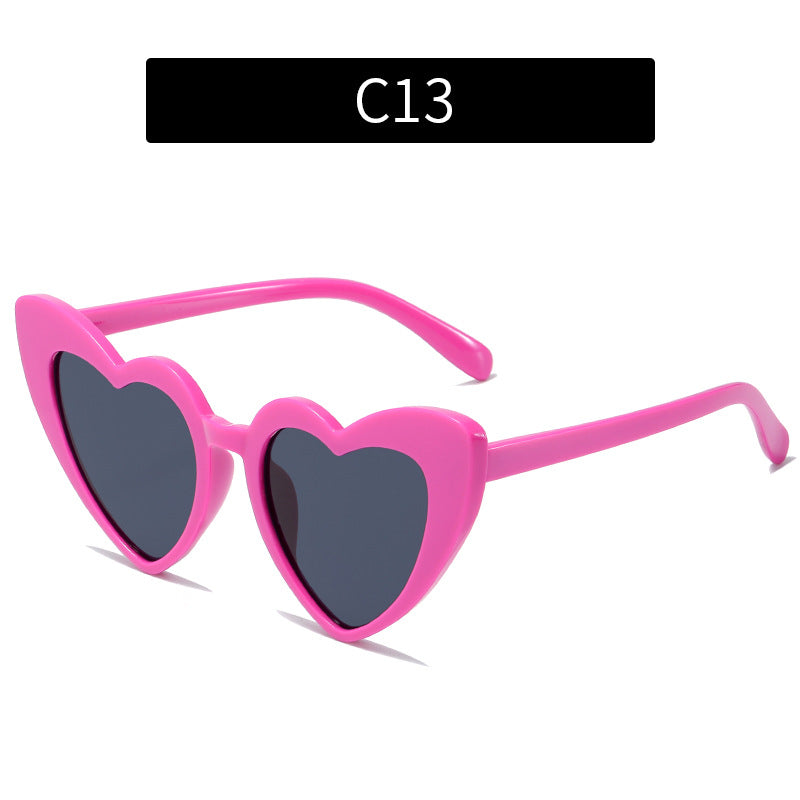 Wholesale Multicolor Heart Sunglasses AC