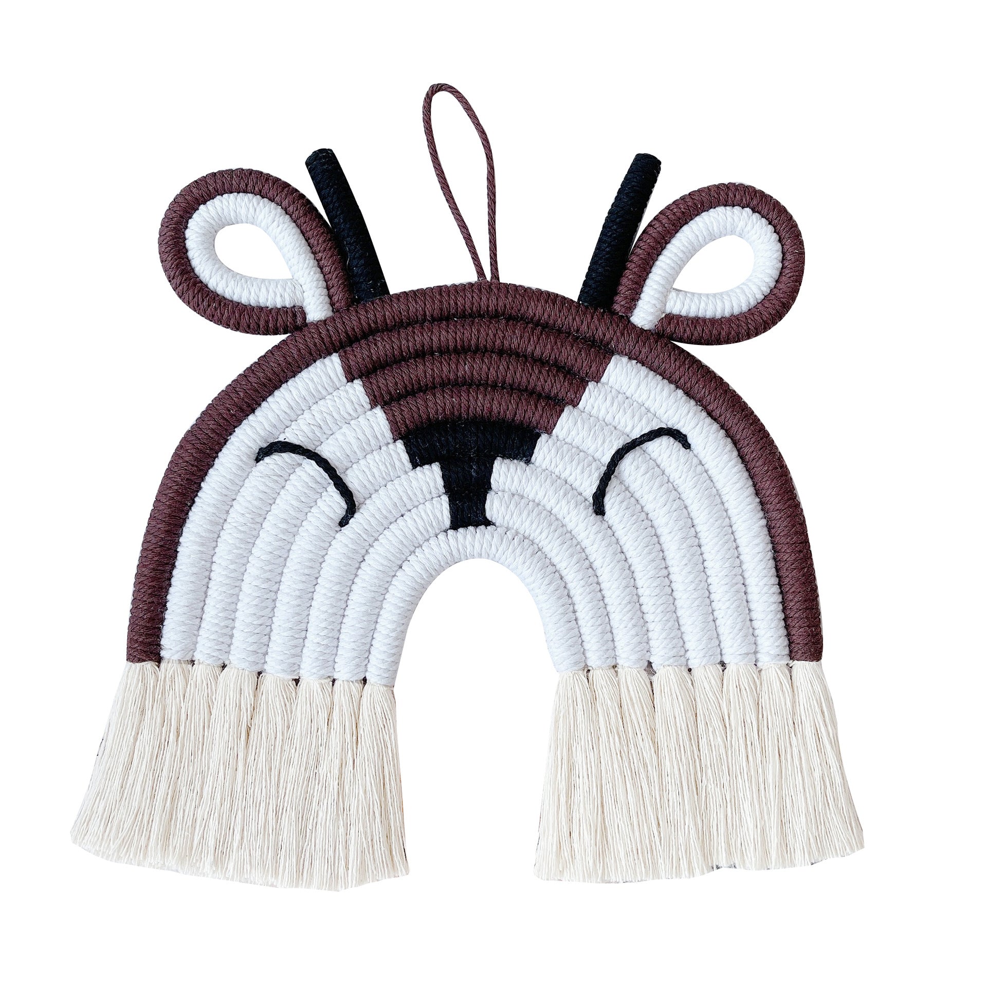 Wholesale Cotton Rope Woven Tiger Lion Panda Wall Decor