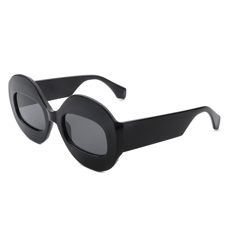 Wholesale Round Frame Contrast Color Sunglasses AC
