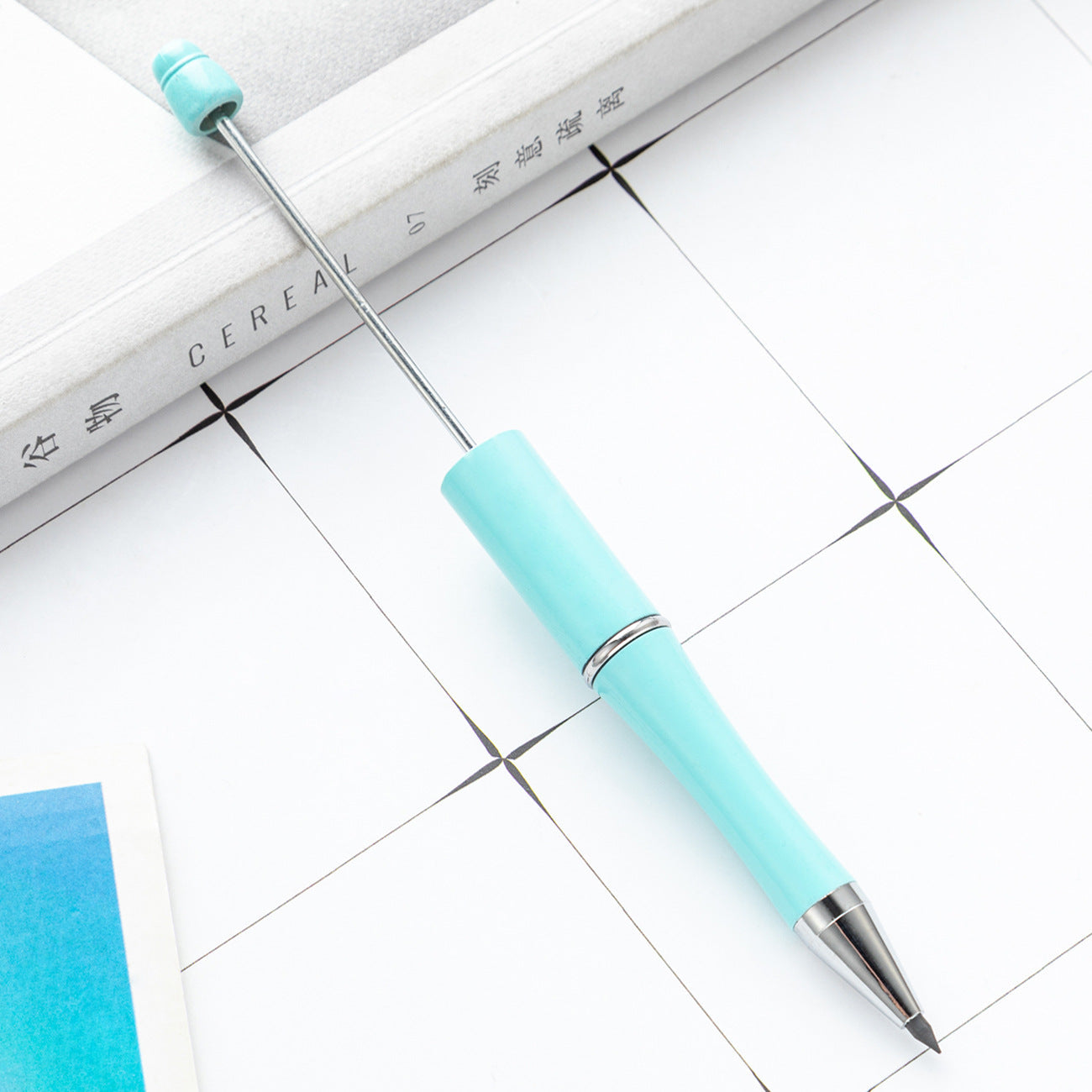 Wholesale 100pcs Plastic Beaded Pencil No Sharpening No Ink Continuous Writing Pencil