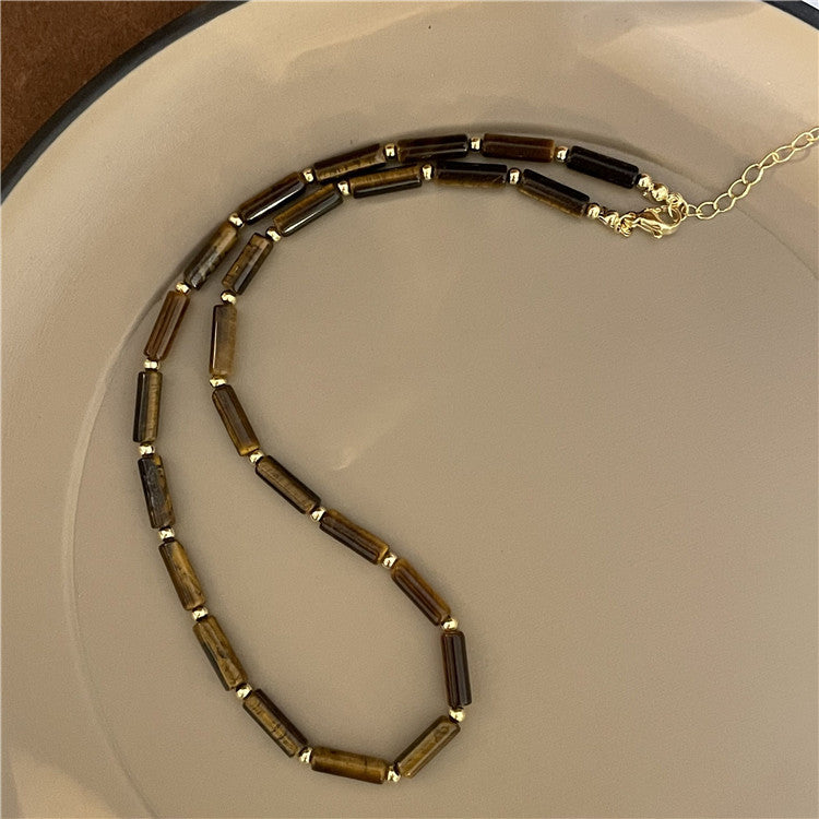 Collares De Cuentas De Ágata De Metal Étnico al por mayor