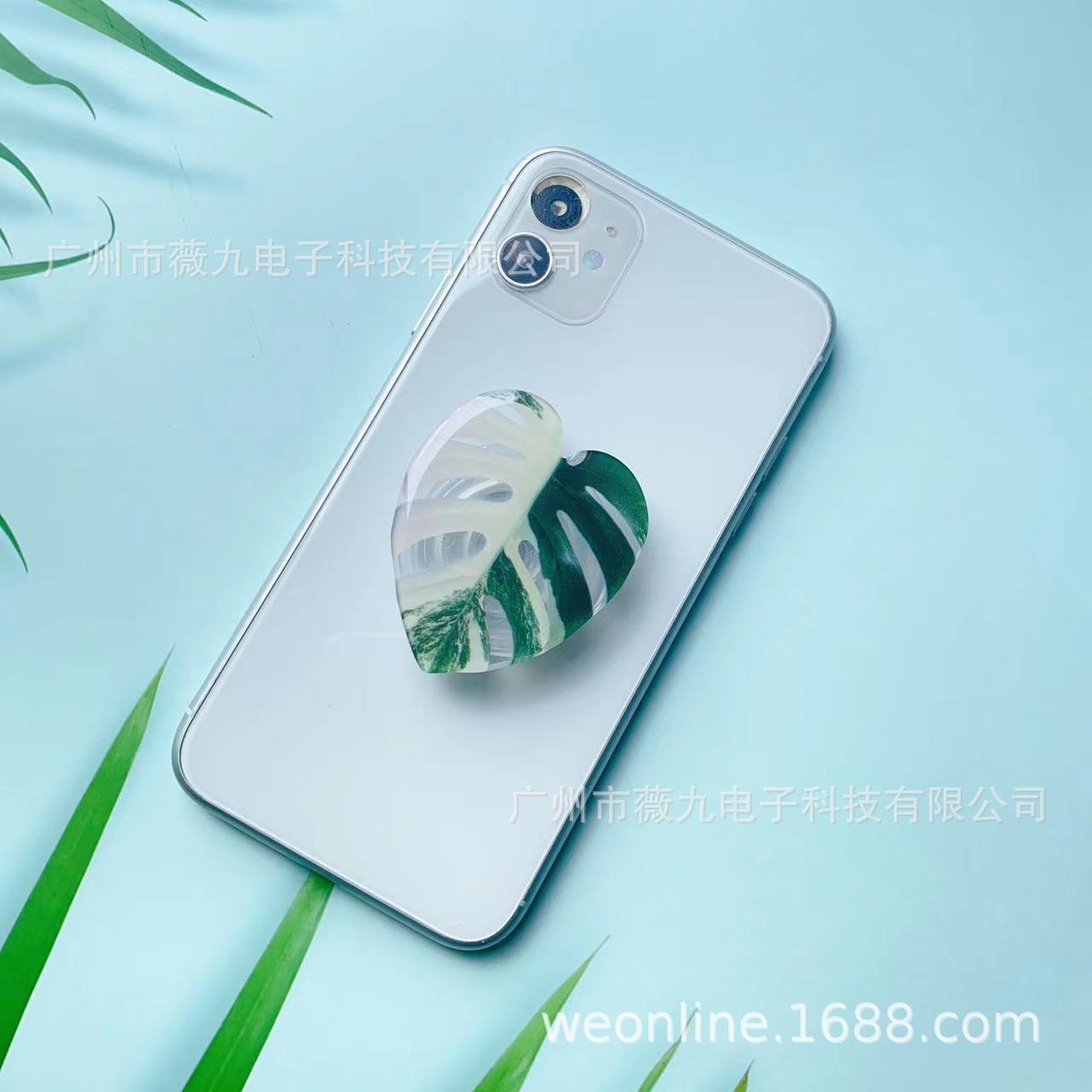 Titular de bolsa de aire para teléfono móvil de hoja acrílica con forma de epoxi al por mayor