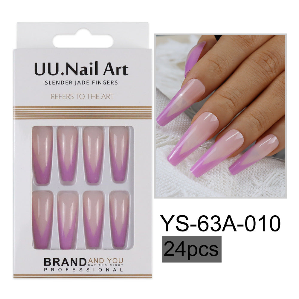 Parches de mejora de las uñas de estilo francés de plástico al por mayor