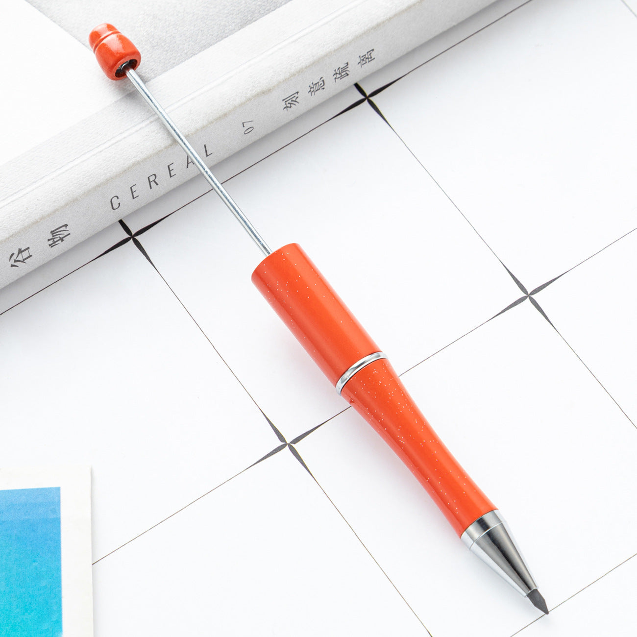 Wholesale 100pcs Plastic Beaded Pencil No Sharpening No Ink Continuous Writing Pencil