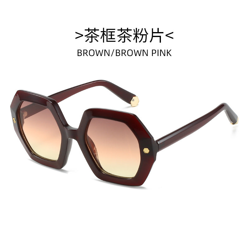 Wholesale PC Ladies Hexagon Sunglasses