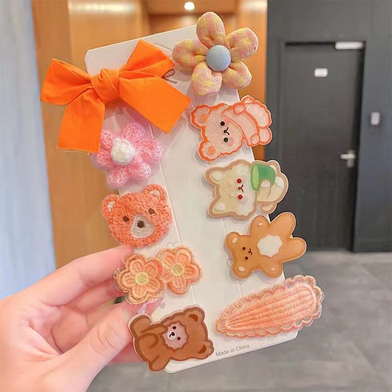 Wholesale Kids Cute Cartoon Bow Hair Clips