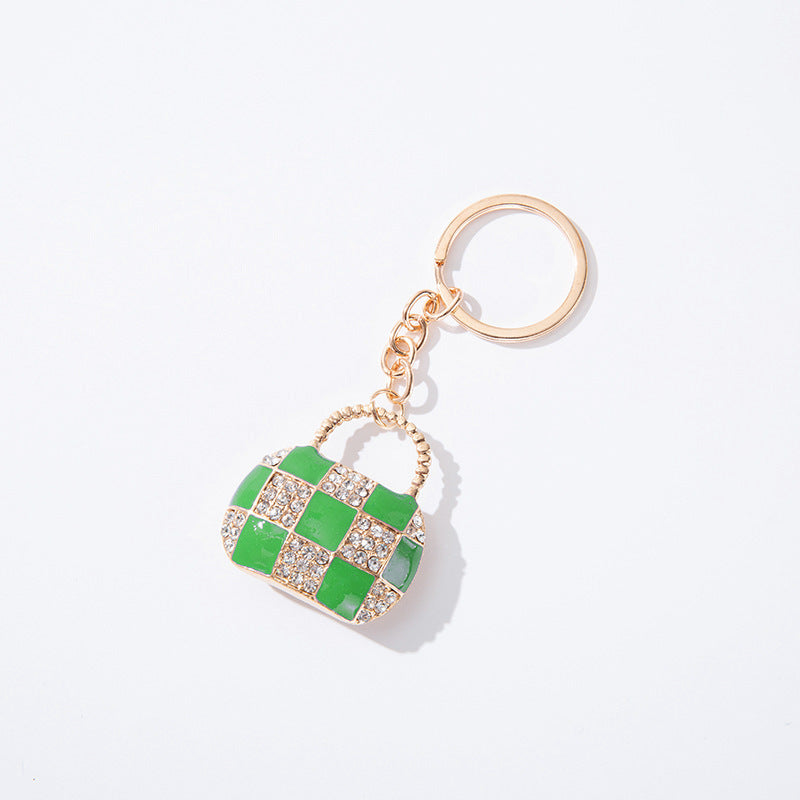 Wholesale Alloy Diamond Bag Keychain