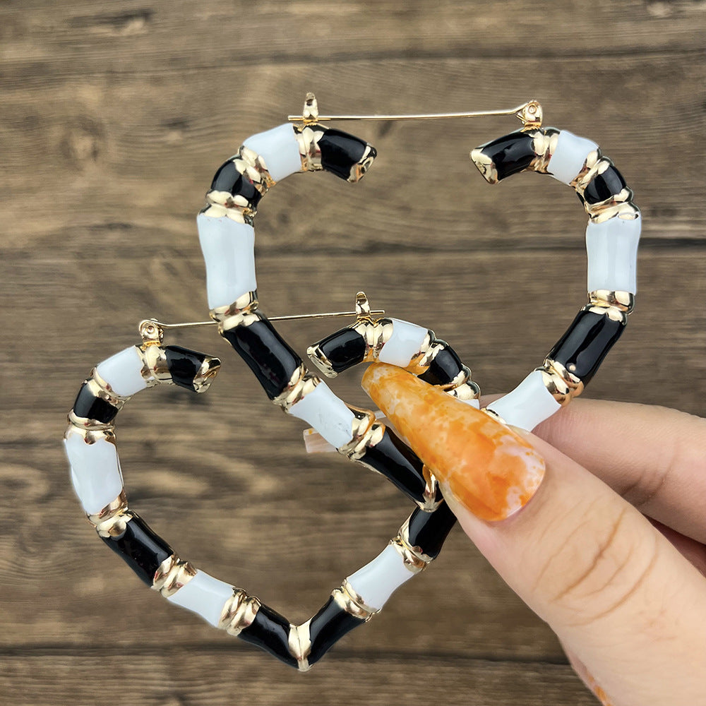 Pendientes al por mayor de aleación de chocolate