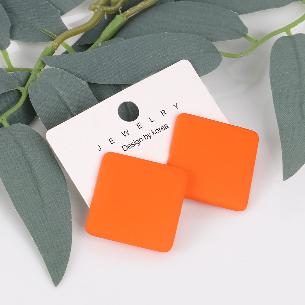 Wholesale Matte Colored Acrylic Earrings