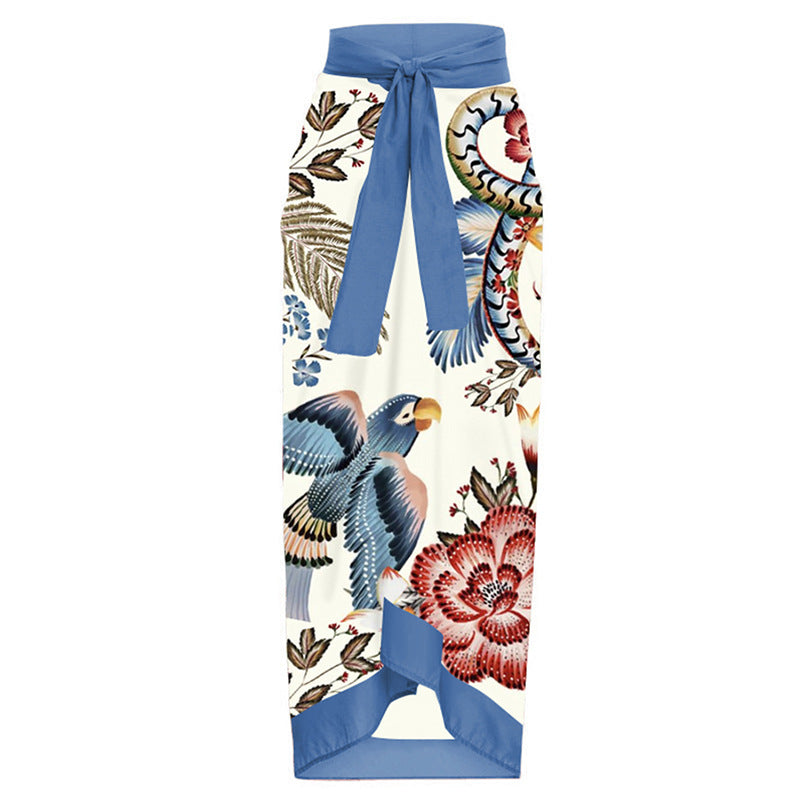 Wholesale One piece Chiffon Polyester Swimwear