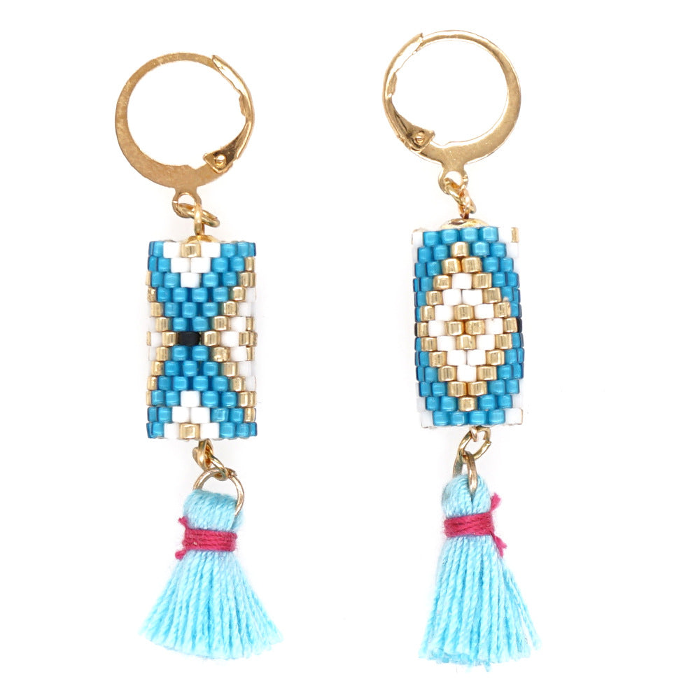 Wholesale Ethnic Style Tassel Beads Earrings