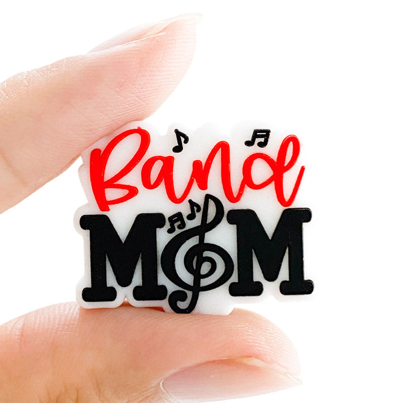 Cuentas de silicona de dibujos animados de alfabeto al por mayor 10pCs