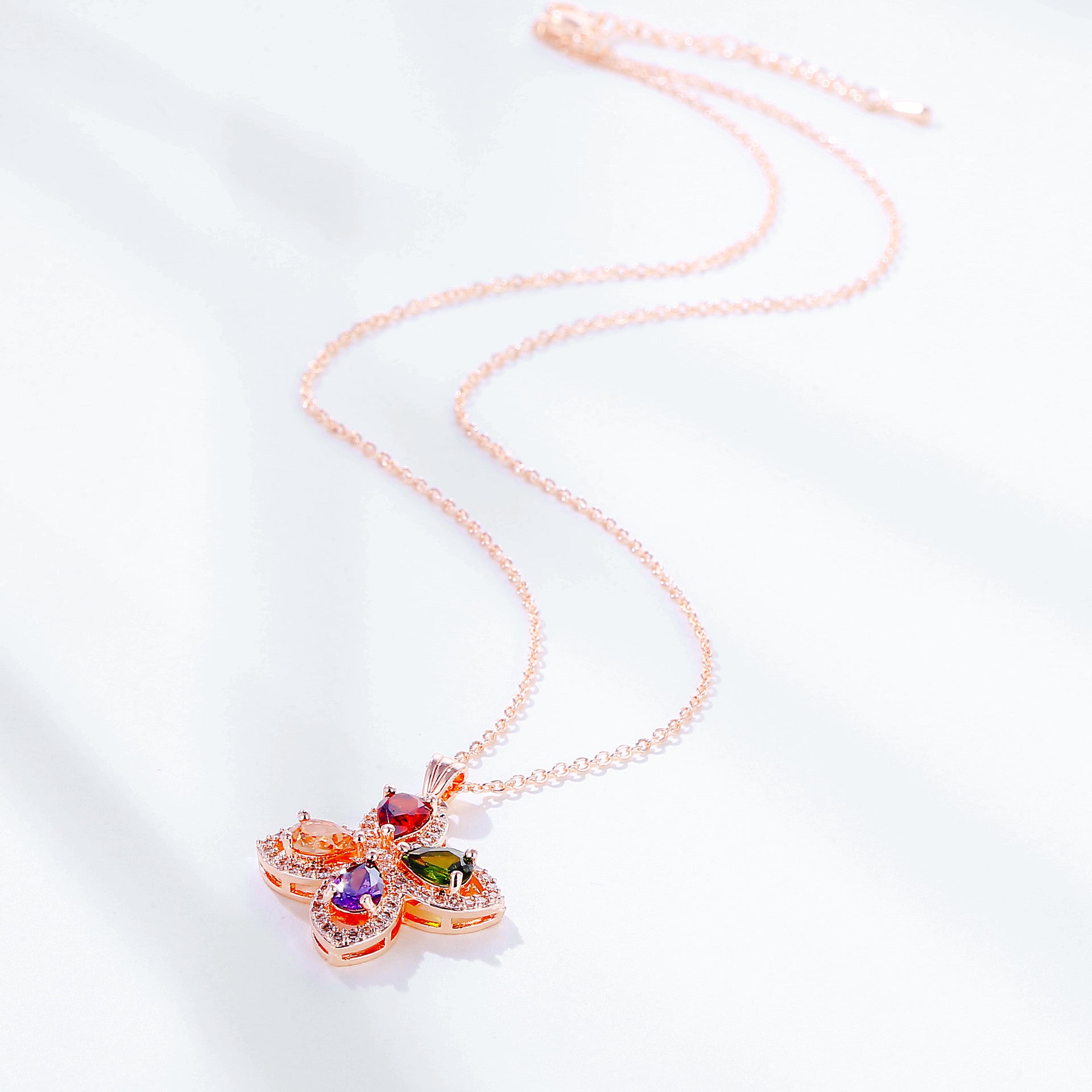 Wholesale Colored Diamond Copper Necklaces