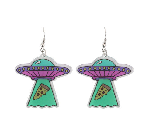 Wholesale Punk Alien Acrylic Earrings