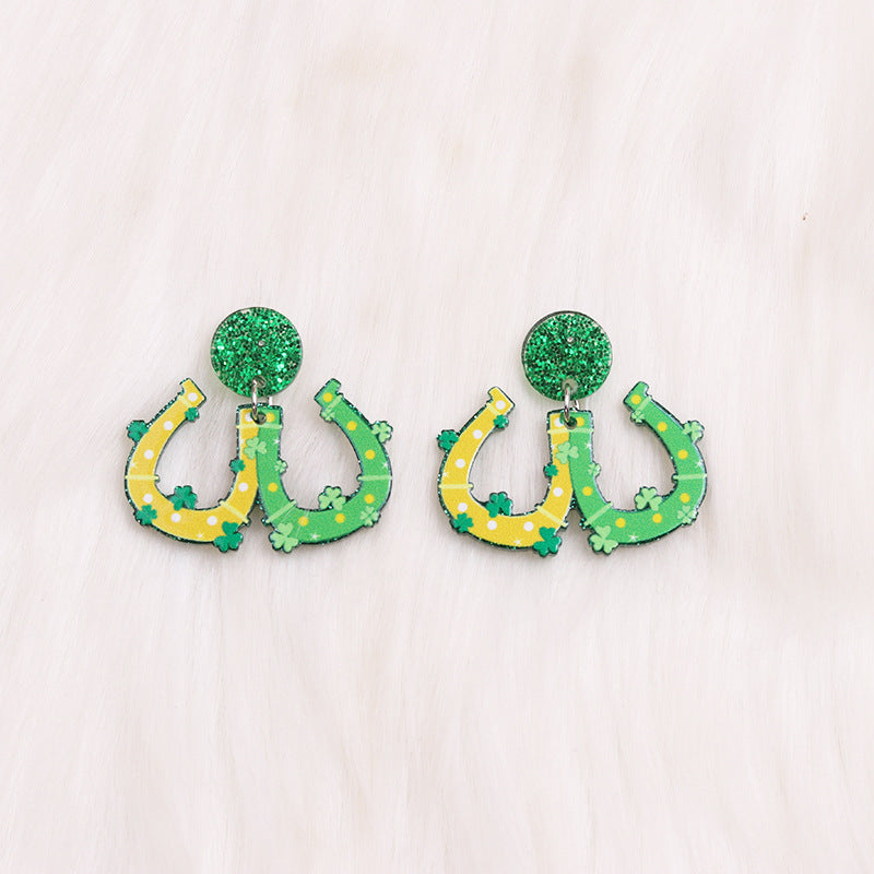 Wholesale Saint Patrick Sunglasses and Acrylic Earrings