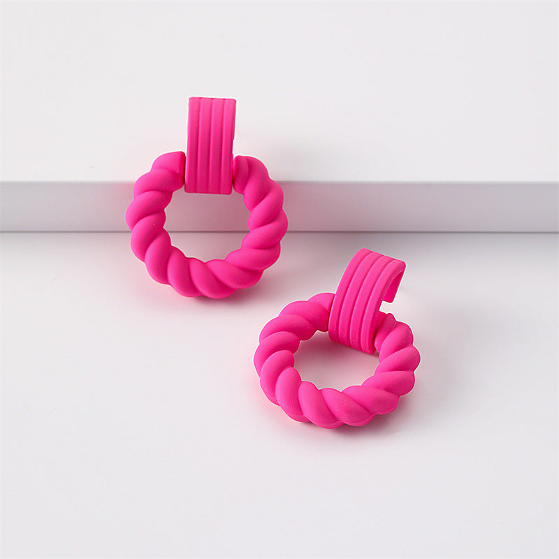 Wholesale Jewelry Spray Painted Candy Acrylic Earrings