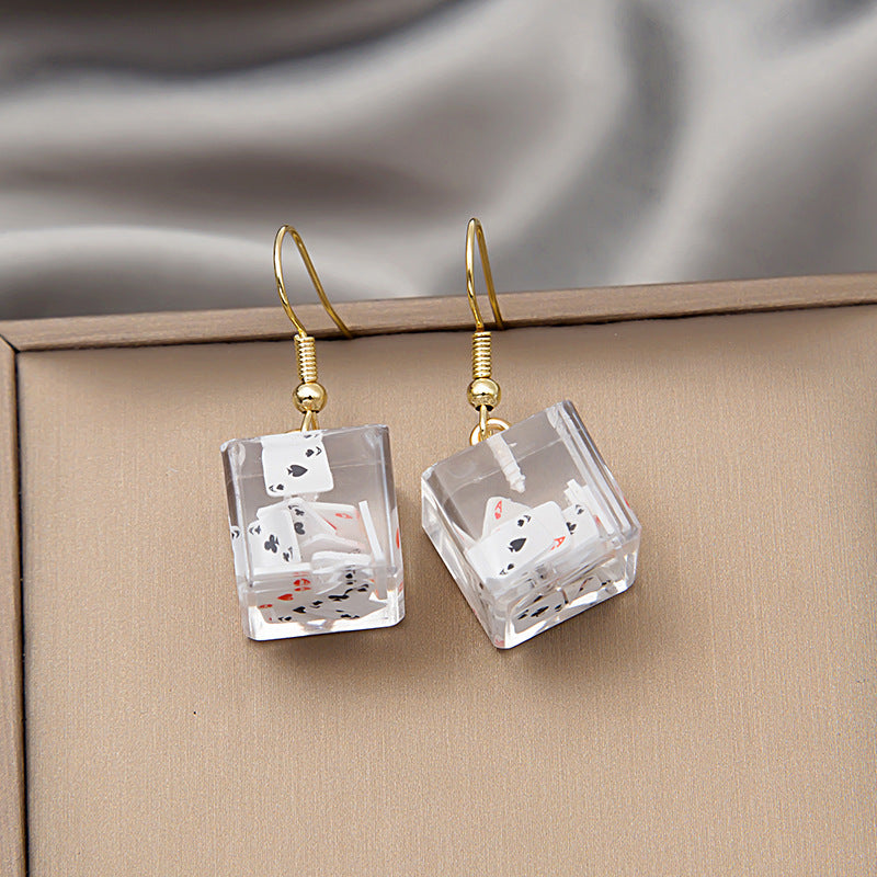 Wholesale 3D Animal Omelette Alloy Earrings