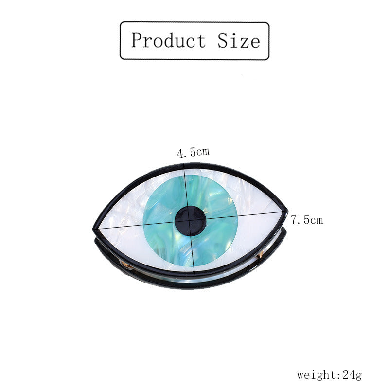 Wholesale Big Eyes Retro Hair Clips Acetate