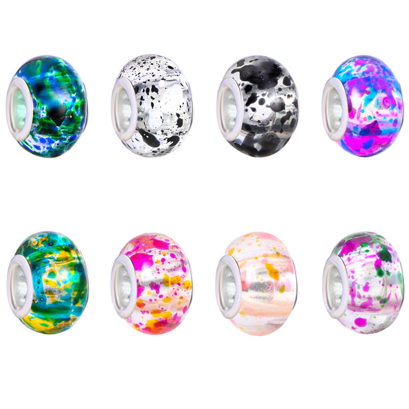 Wholesale 200PCS/Pack 14mm Ink Painting Dakong Crystal Beads