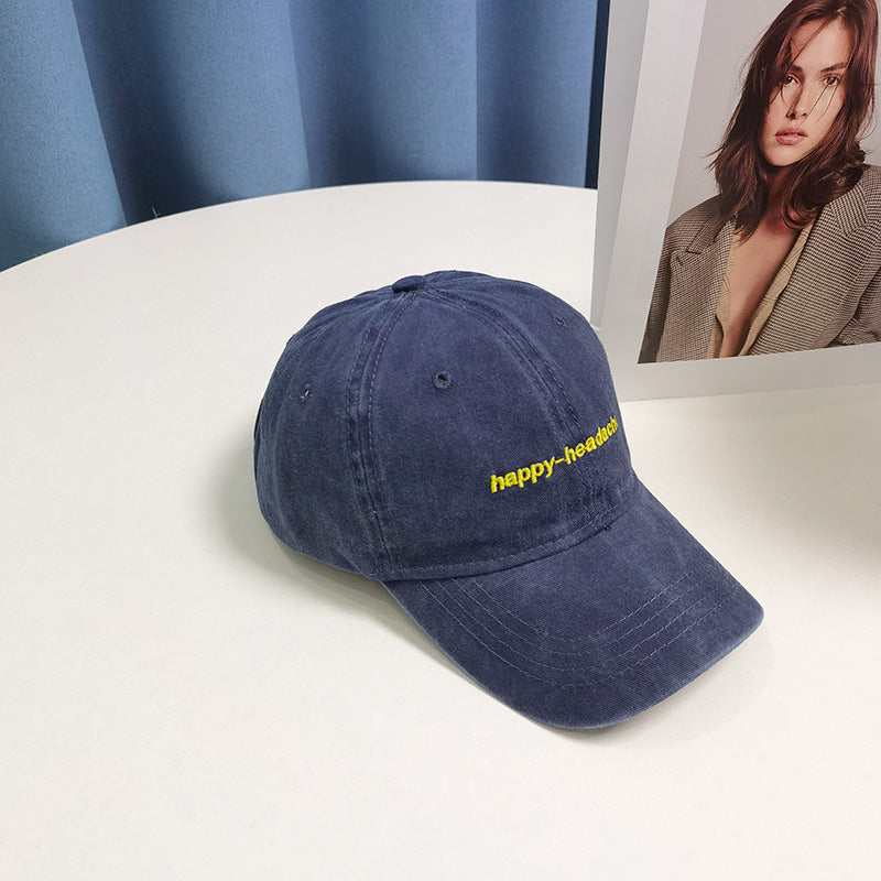 Wholesale Washed Cotton Letter Embroidery Caps