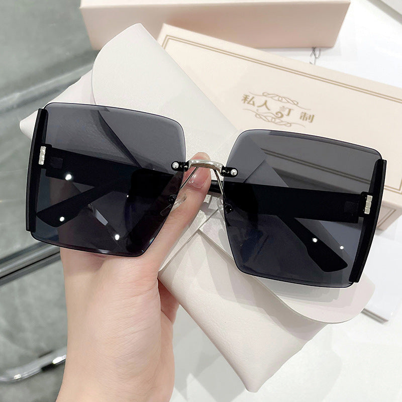 Wholesale PC Rimless Trim Women's Sunglasses