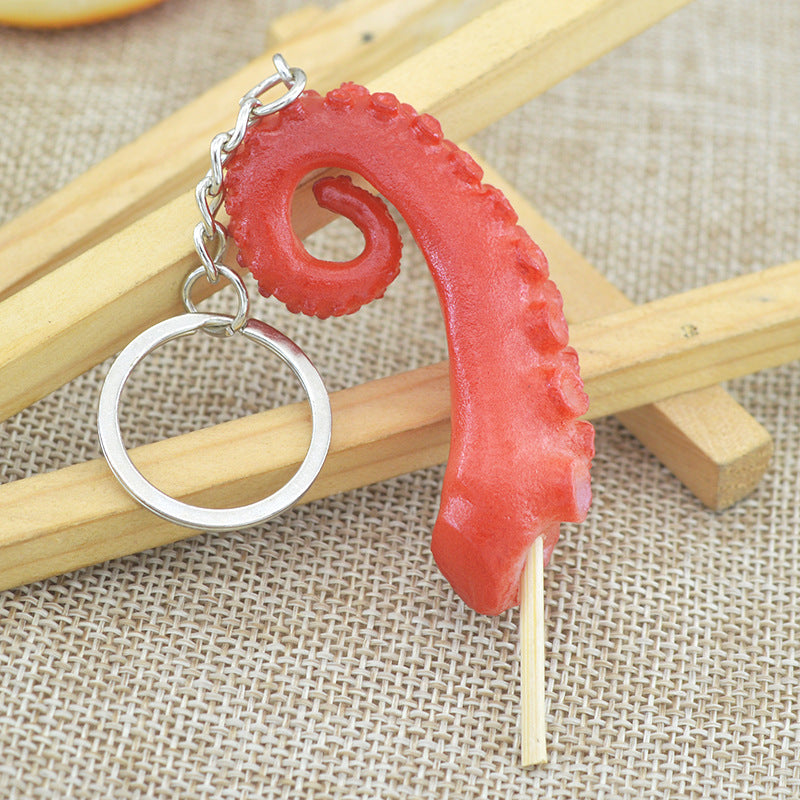 Venta al por mayor Llavero creativo de comida de imitación de silicona