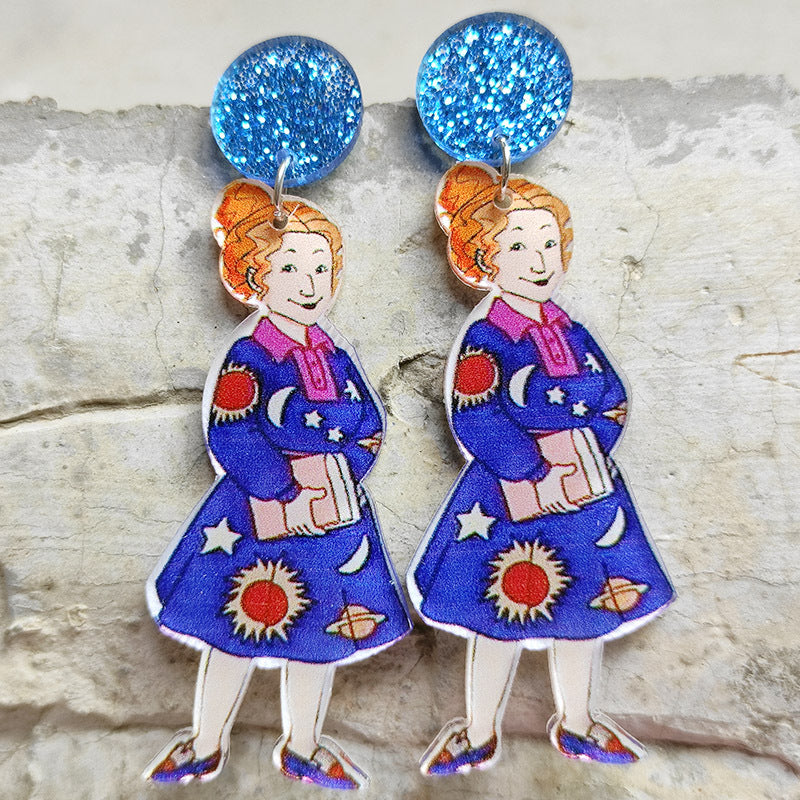 Wholesale 2 Pairs/Pack Teacher's Day Acrylic Earrings