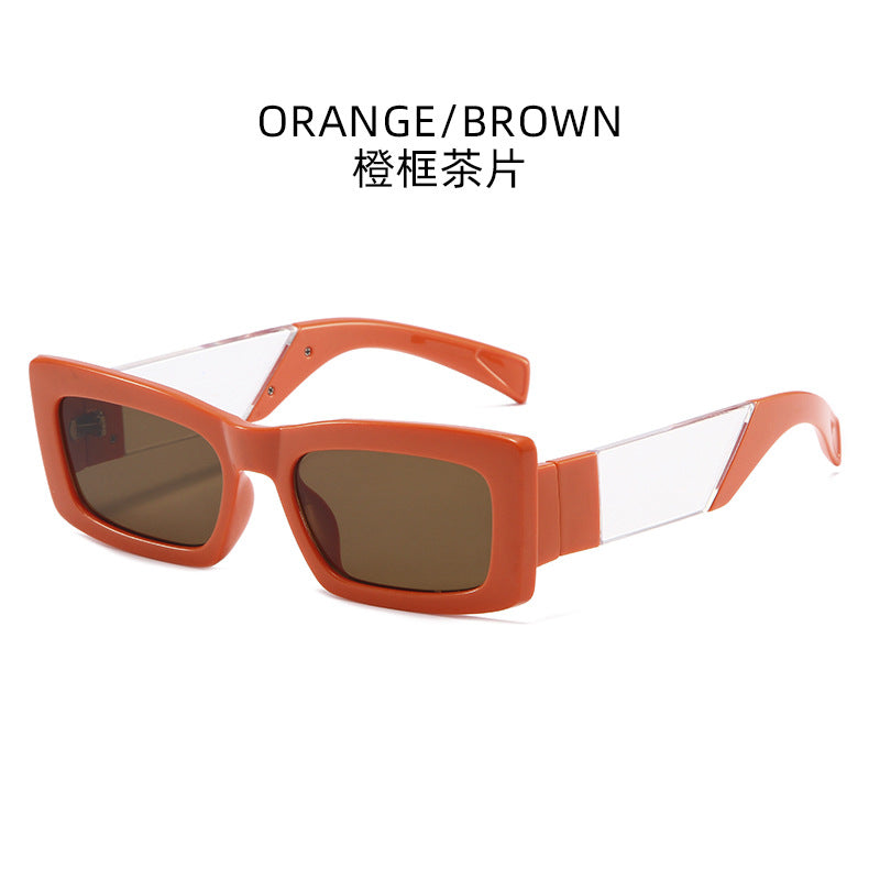 Wholesale PC Small Square Frame Color Matching Frame Sunglasses