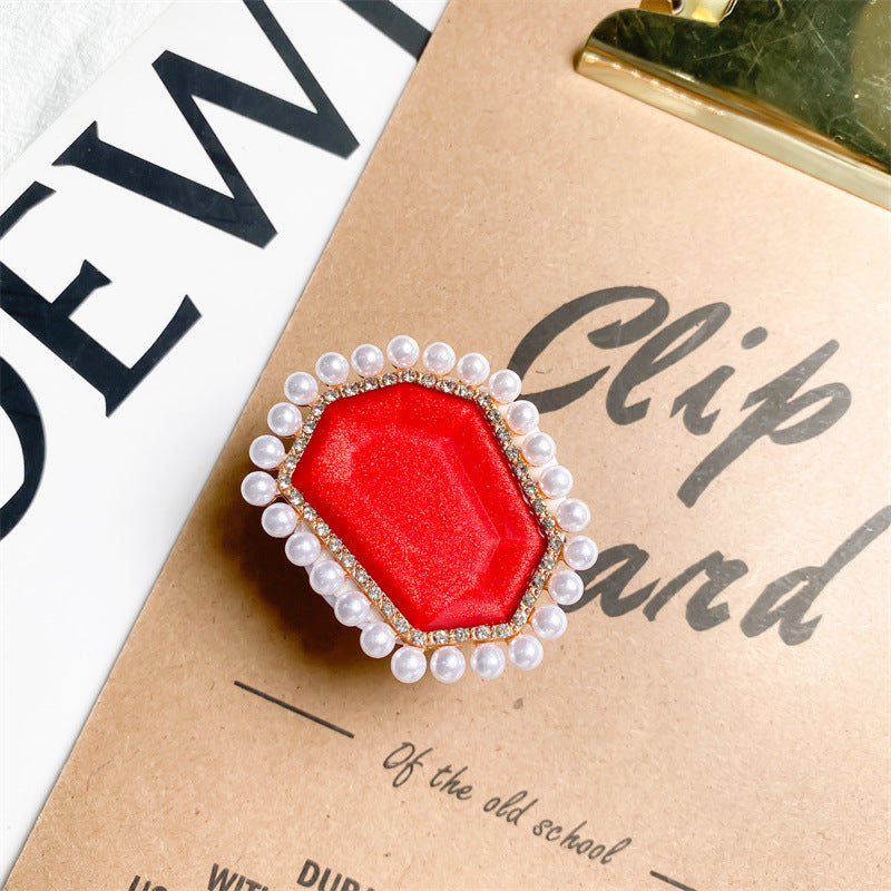 Wholesale Plastic Pearl Air Cushion Mobile Phone Holders