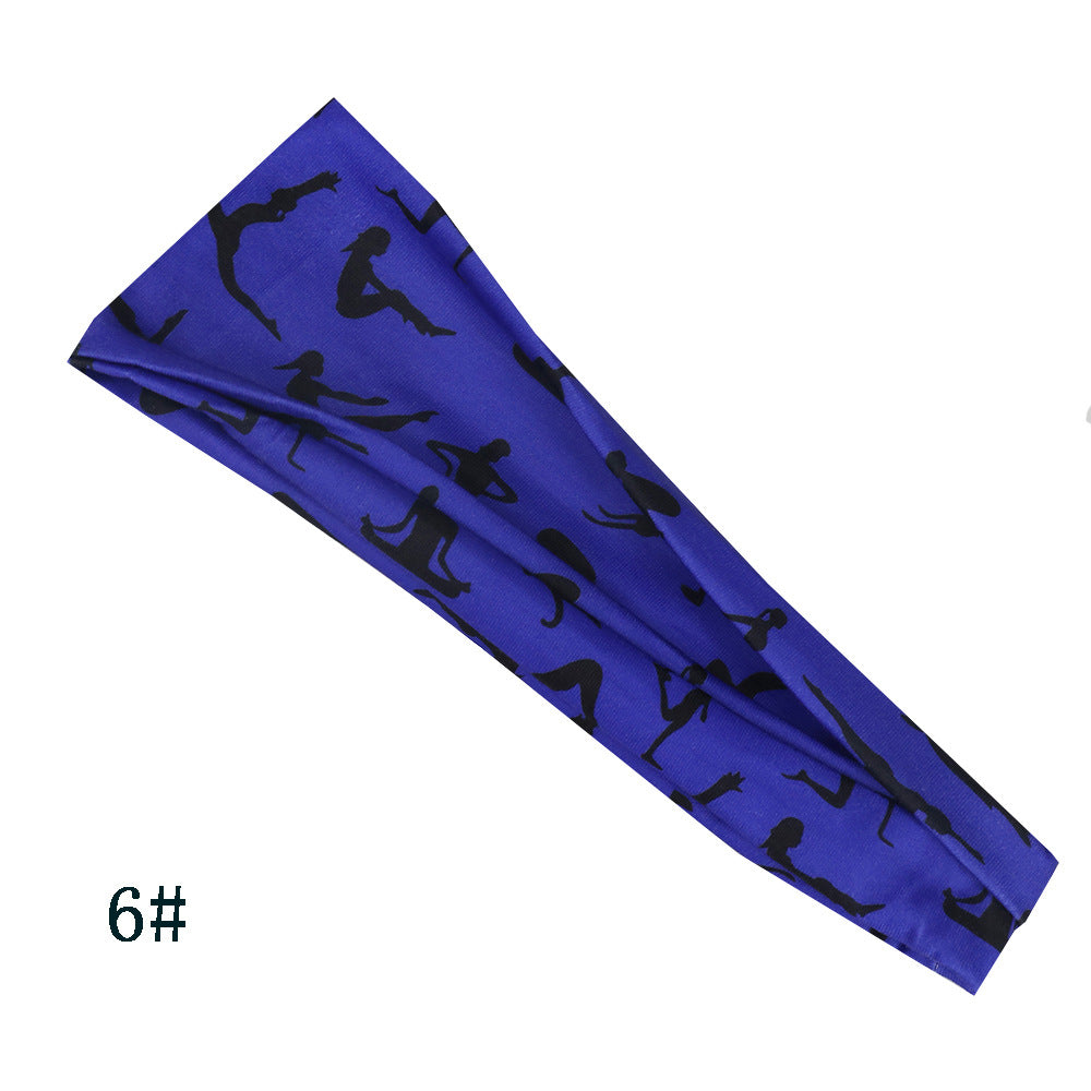 Wholesale Yoga Sweat Absorbing Hair Band Cotton Headband