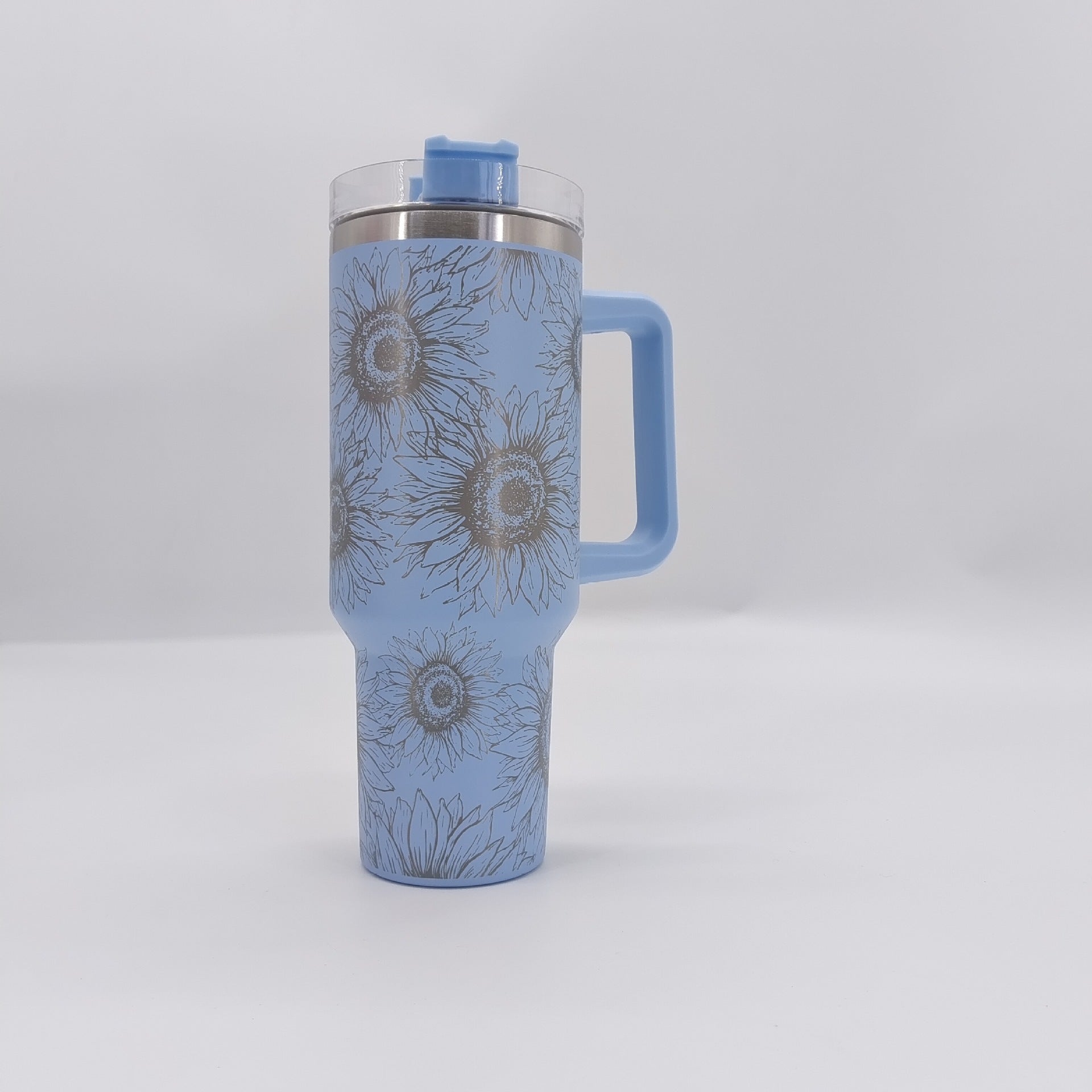 Wholesale Tumbler Sunflower Double Layer Stainless Steel Tumbler Cup