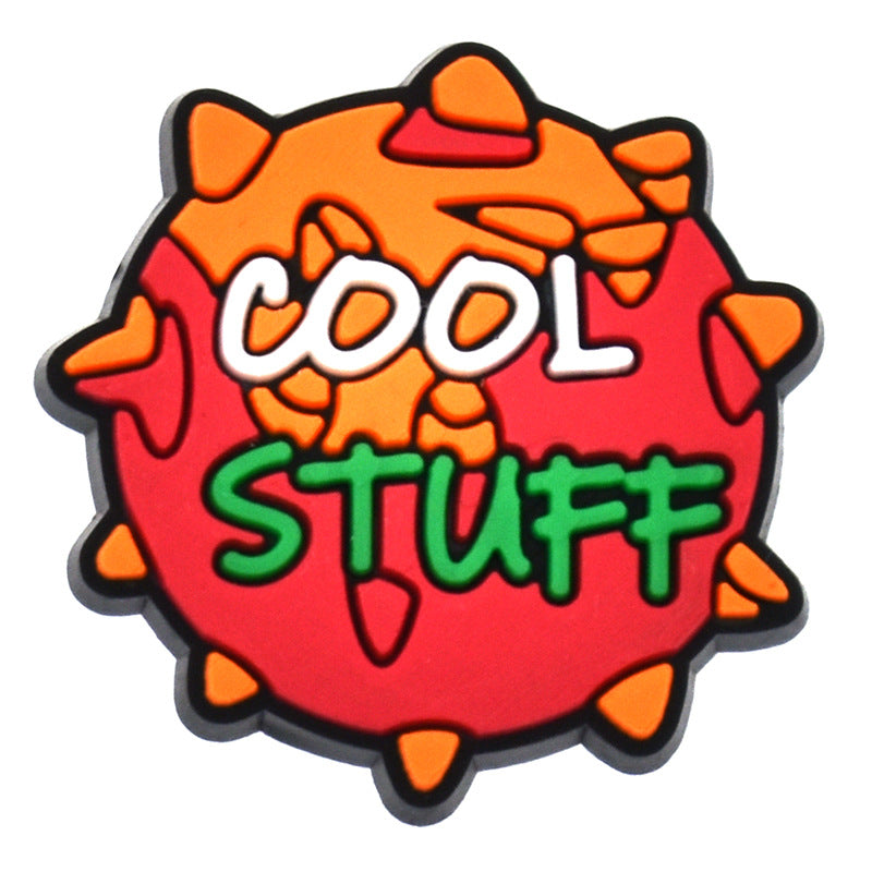 Al por mayor 100pcs PVC Cartoon Baby Diy Shoe Hebillas