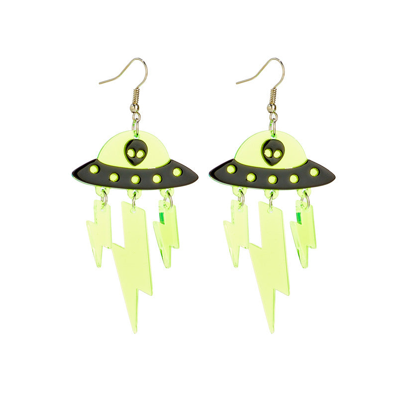 Wholesale Cartoon Alien Acrylic Earrings