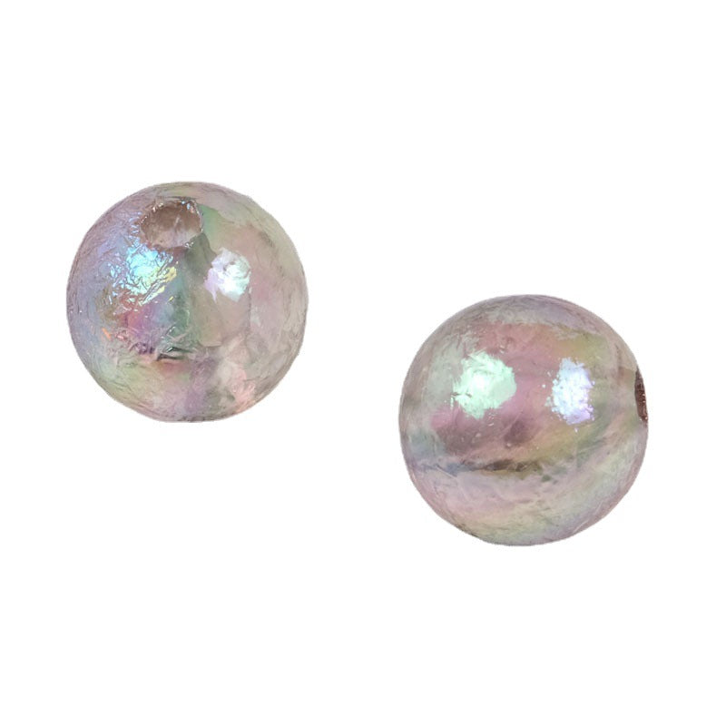 Venta al por mayor, 100 Uds., cuentas acrílicas coloridas de glaciar, 16mm