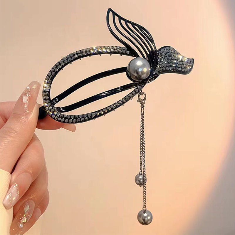 Wholesale Pearl Fishtail Alloy Hair Clips