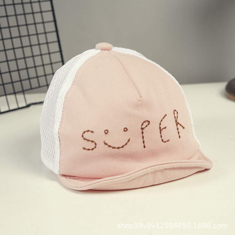 Venta al por mayor Gorra de béisbol de malla de algodón y poliéster para niños