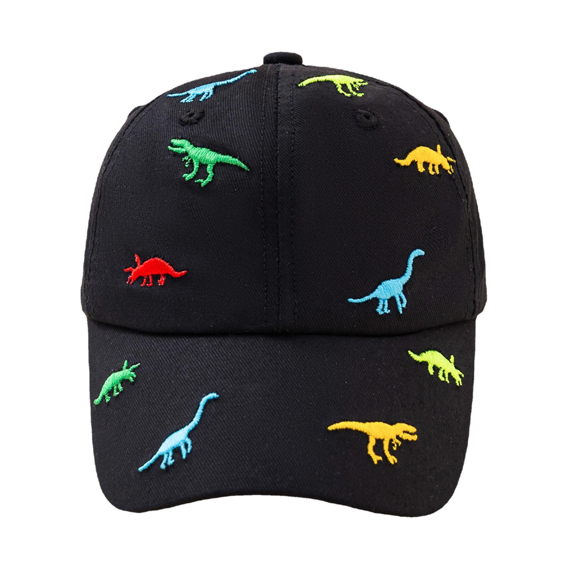 Wholesale Cotton Cartoon Dinosaur Embroidery Kids Baseball Cap