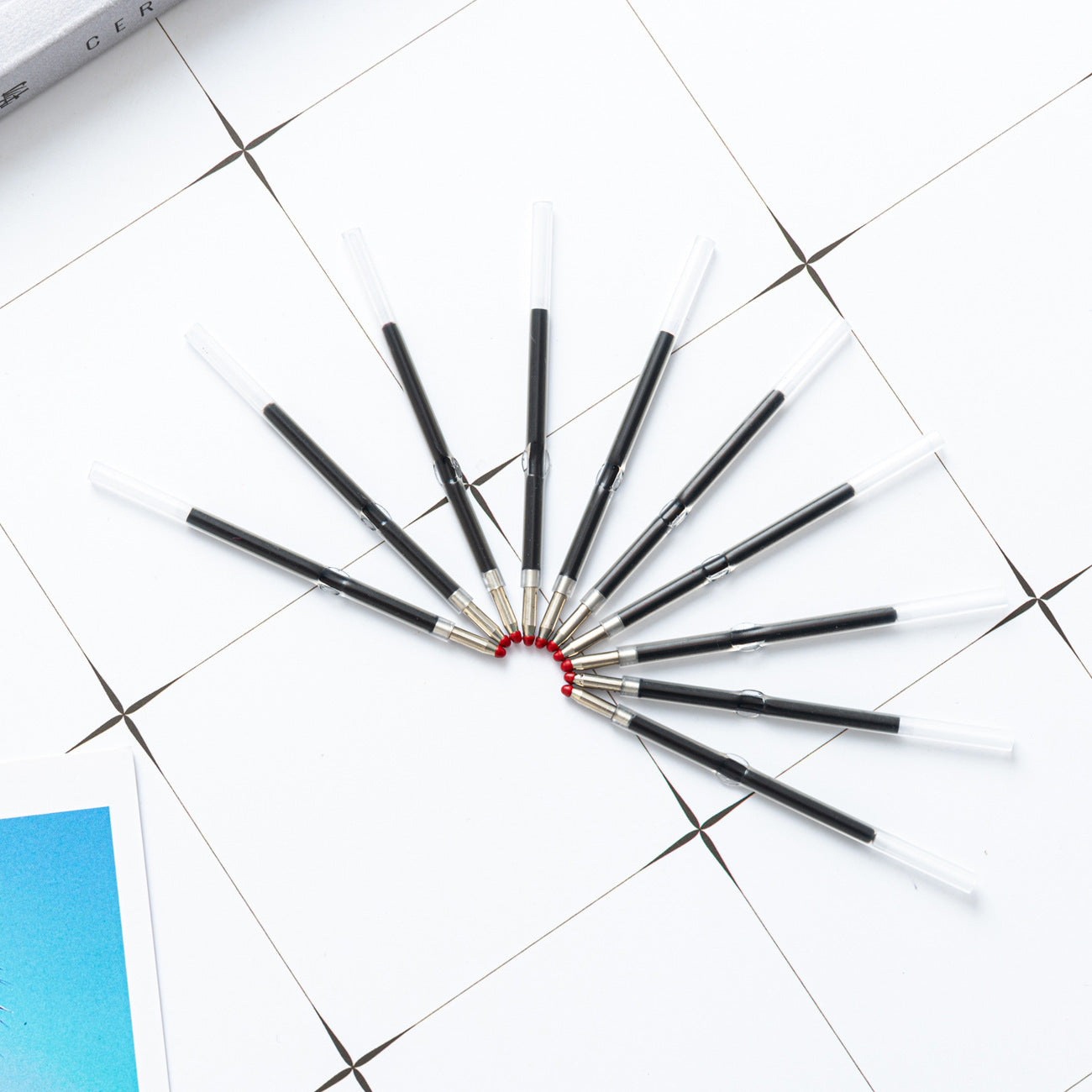 Recarga de bolígrafo de bolígrafo de plástico al por mayor