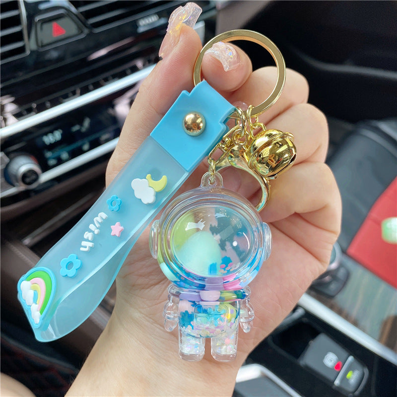Wholesale Acrylic Liquid Astronaut Creative Keychain