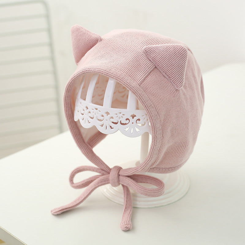 Wholesale Cotton Baby Ear Protector Autumn Winter Boneless Hat